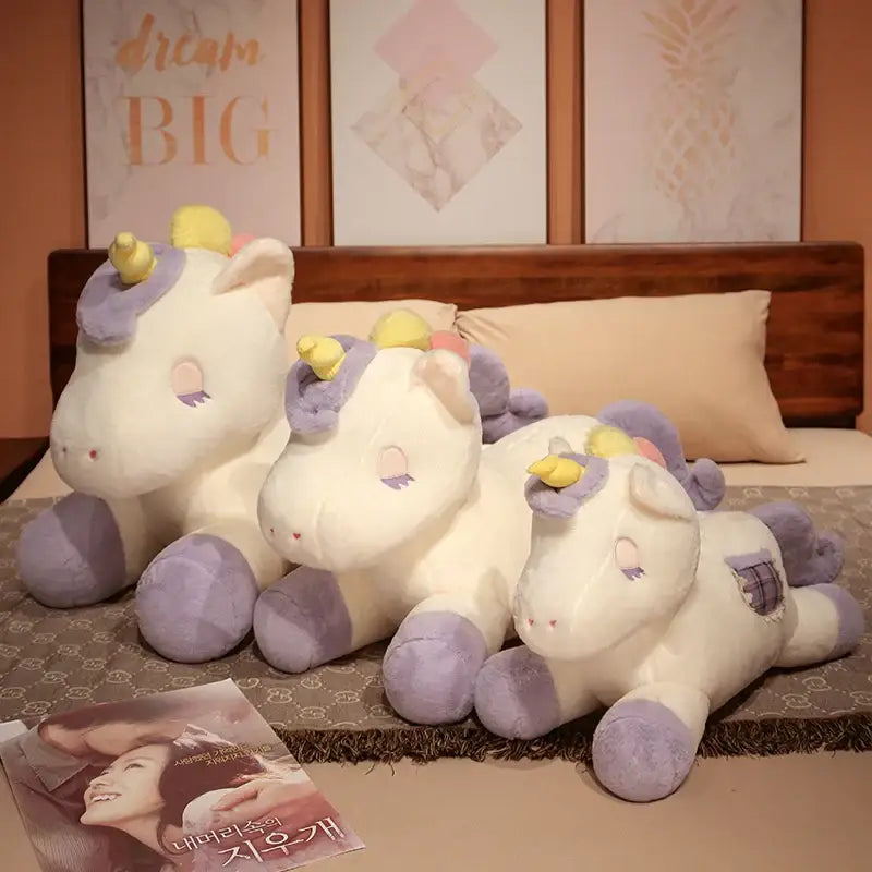 licorne en peluche géante