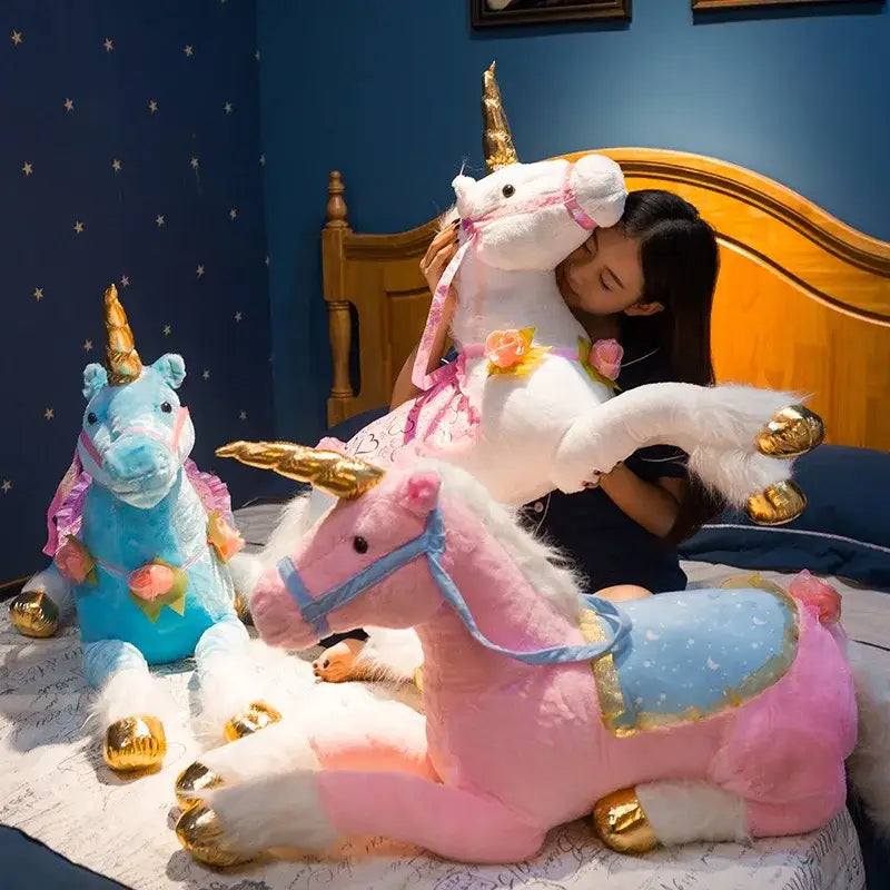 licorne géante peluche