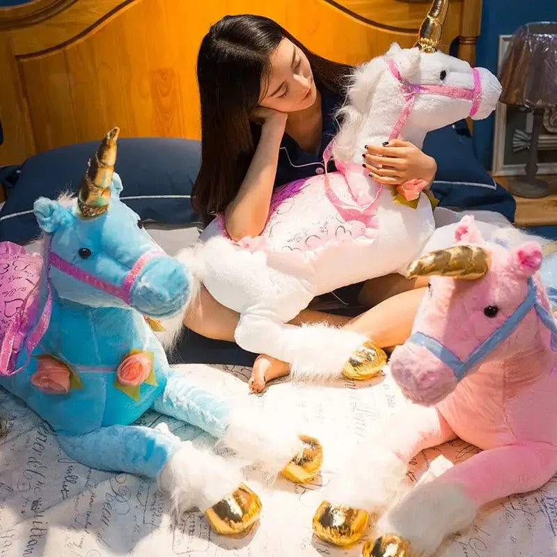 licorne géante peluche
