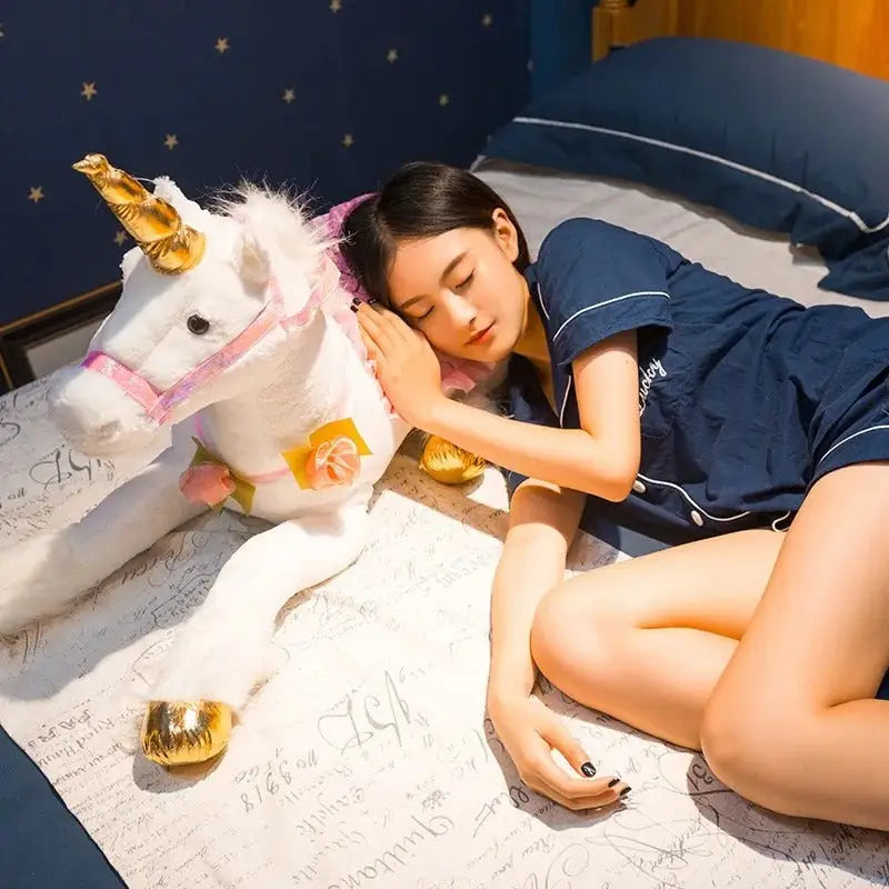 licorne géante peluche