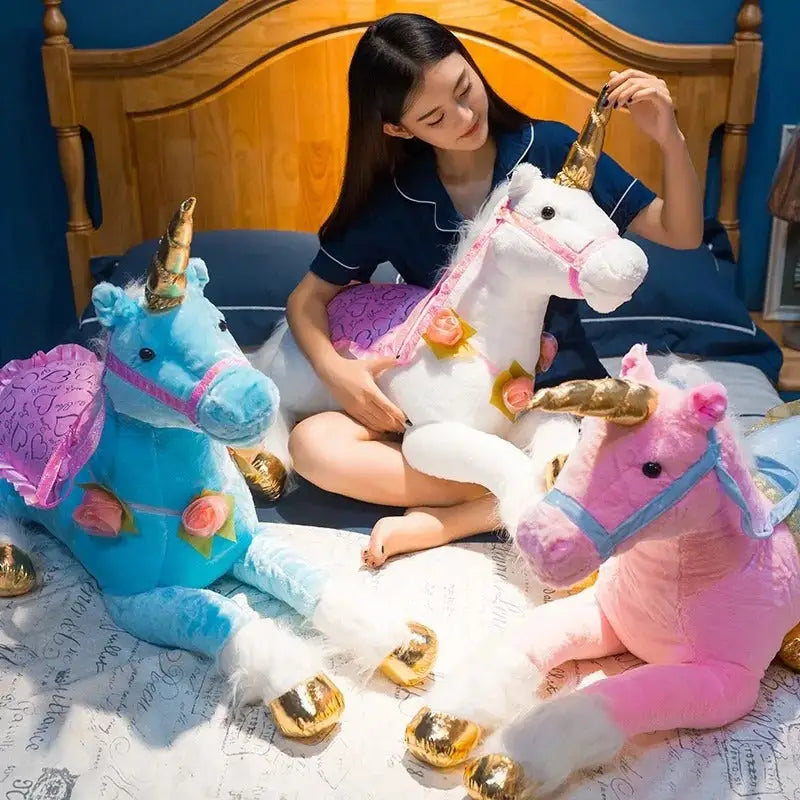 licorne géante peluche
