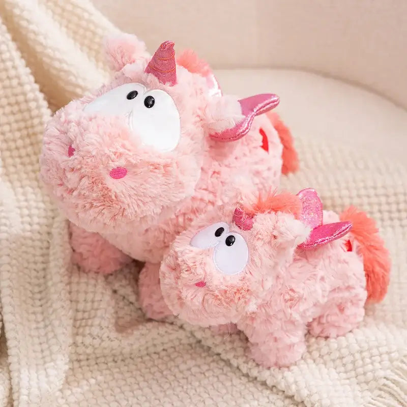 licorne peluche gros yeux