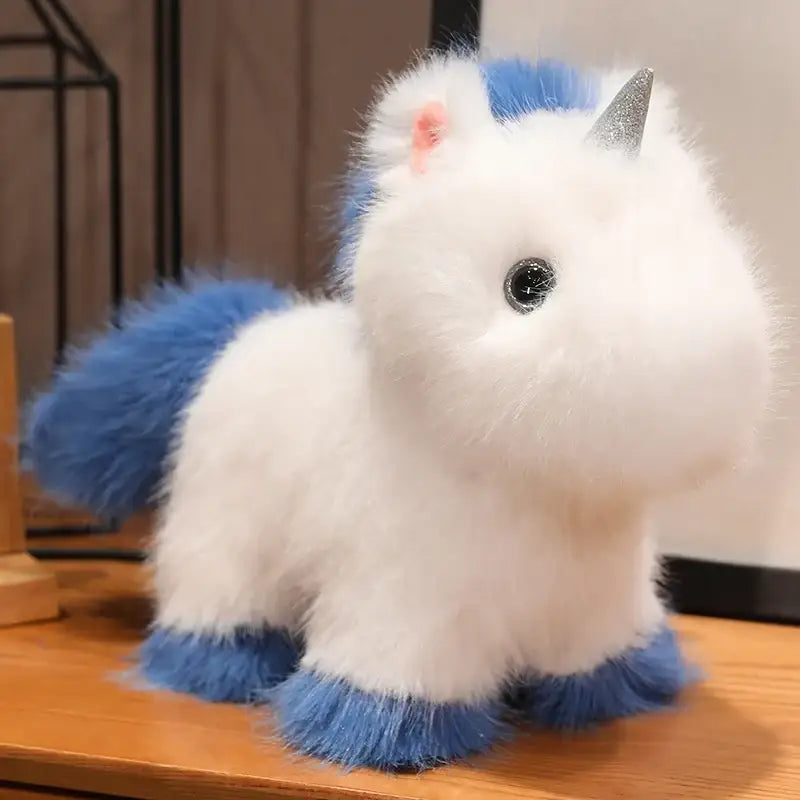 licorne peluche pas cher - Bleu / 27cm