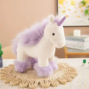 licorne violette peluche - 25cm