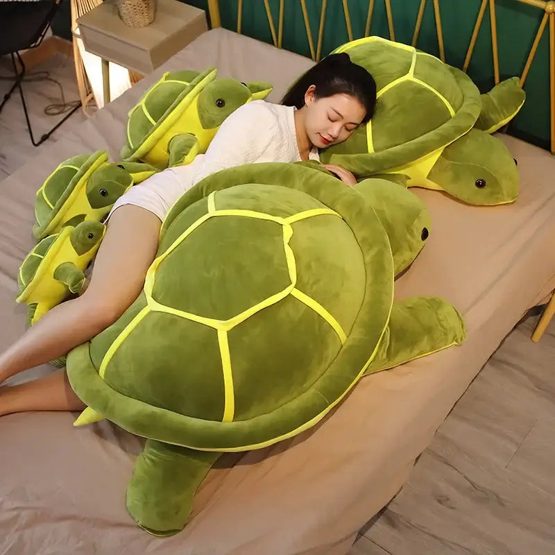 Lili la Tortue - 35 cm Peluche Verte