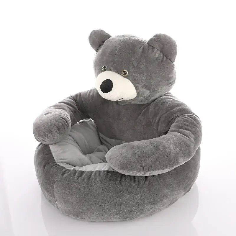 Lit Ours en Peluche - Gris / 55 cm - Lit Ours en Peluche