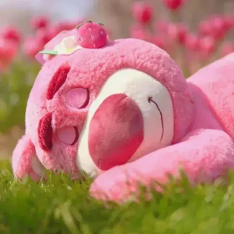 ours peluche rose