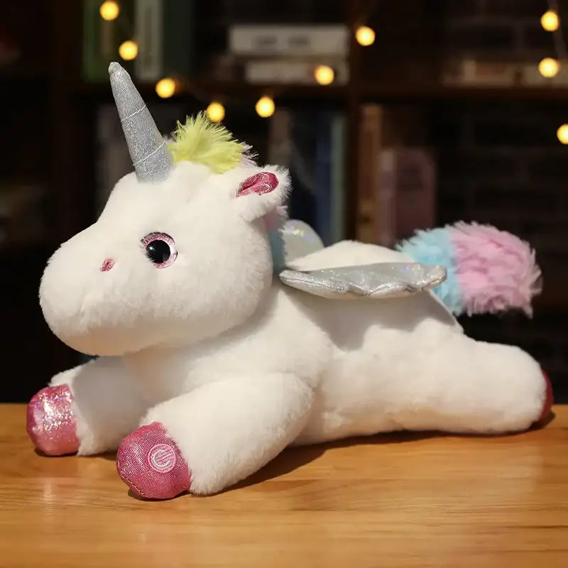 peluche licorne interactive - Blanc
