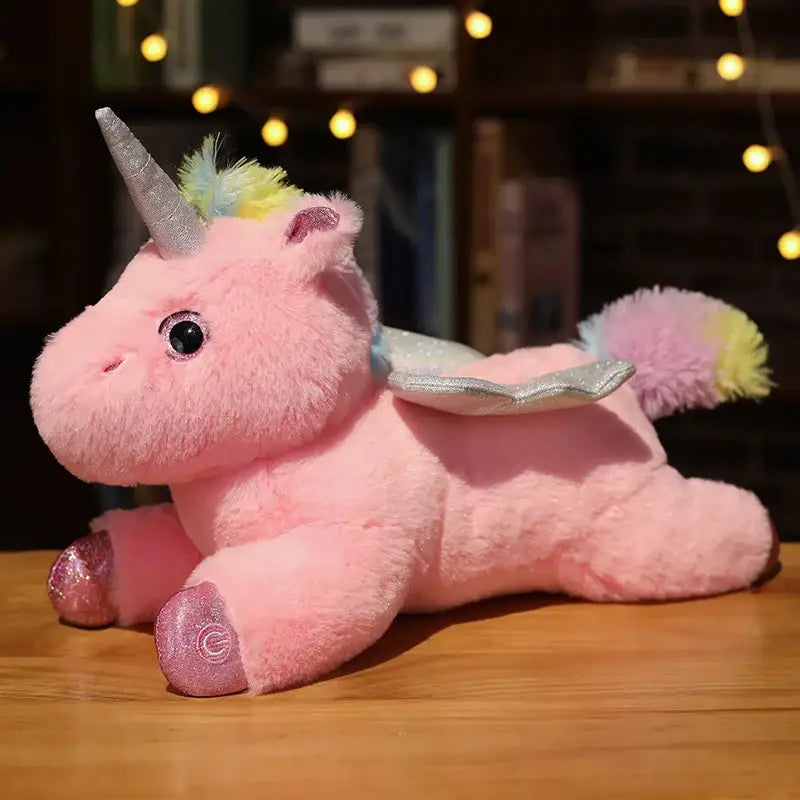 peluche licorne interactive - Rose