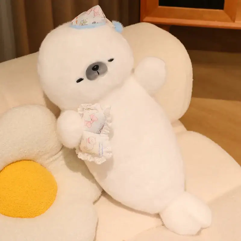 peluche loutre sommeil