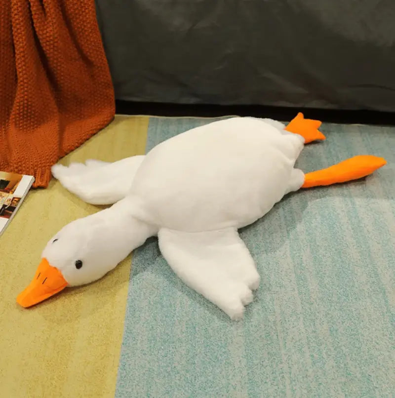 peluche oie geante - Blanc / 50cm