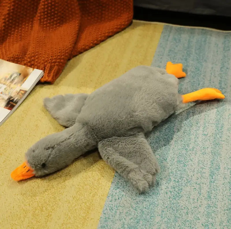 peluche oie geante - Gris / 50cm
