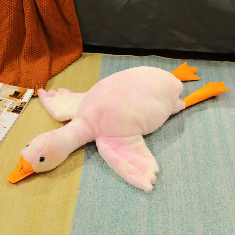 peluche oie geante - Rose / 50cm