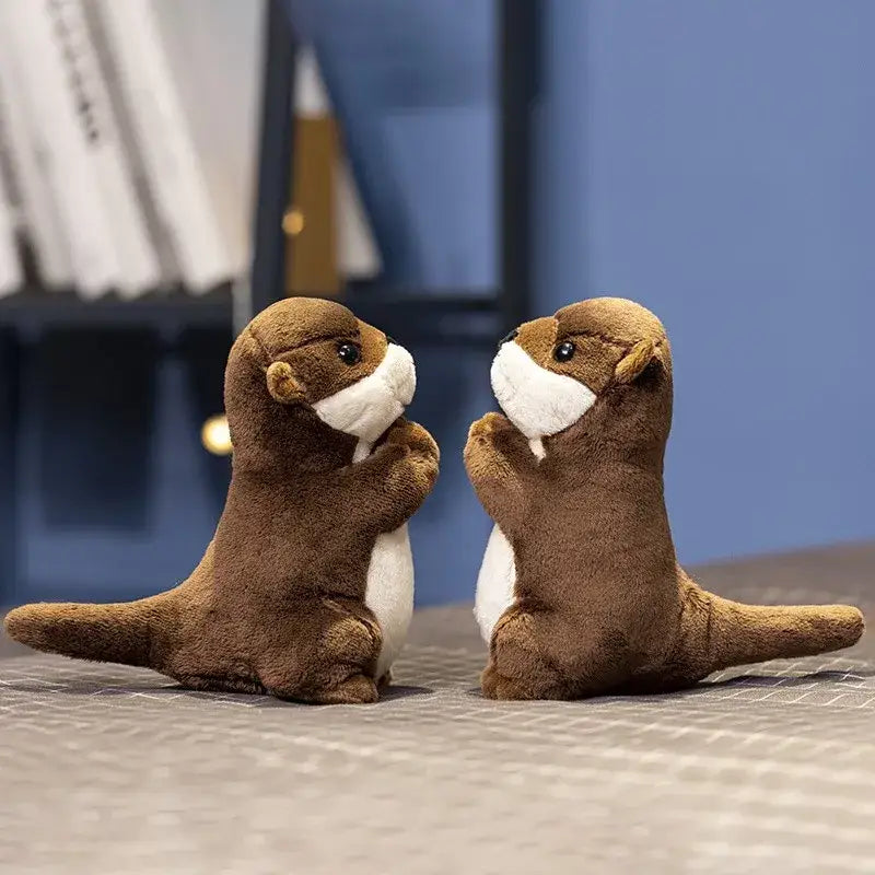 peluche loutre mignonne - 19cm