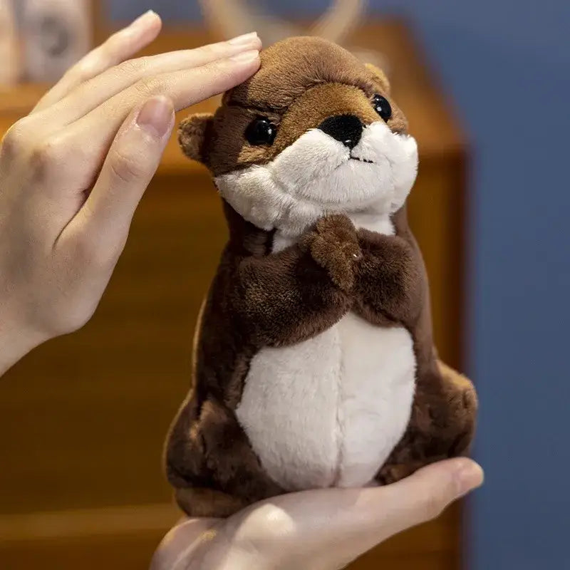 peluche loutre mignonne - 19cm