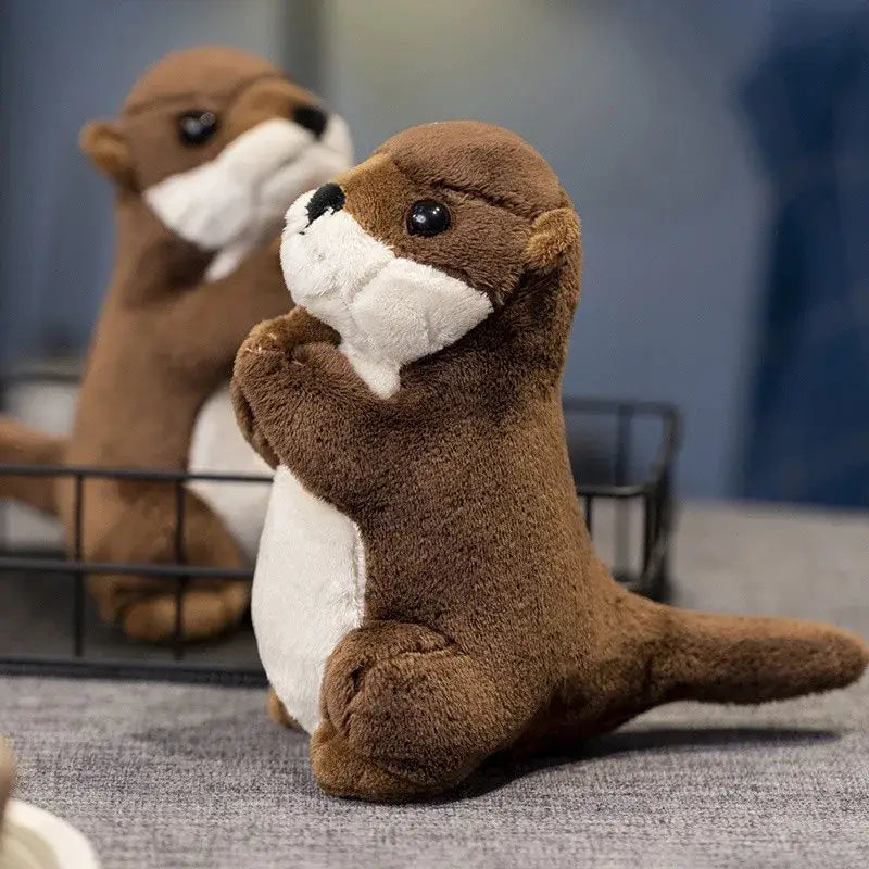 peluche loutre mignonne - 19cm