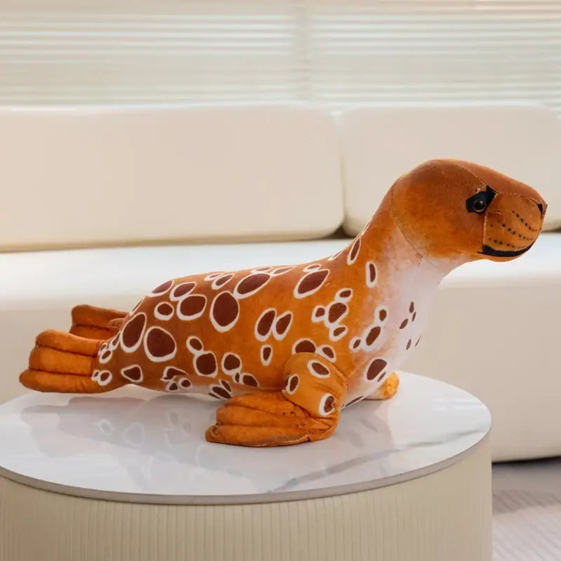 peluche loutre caline - Orange / 40cm