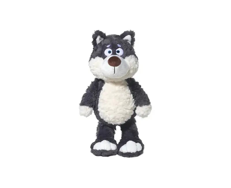 peluche loup gris
