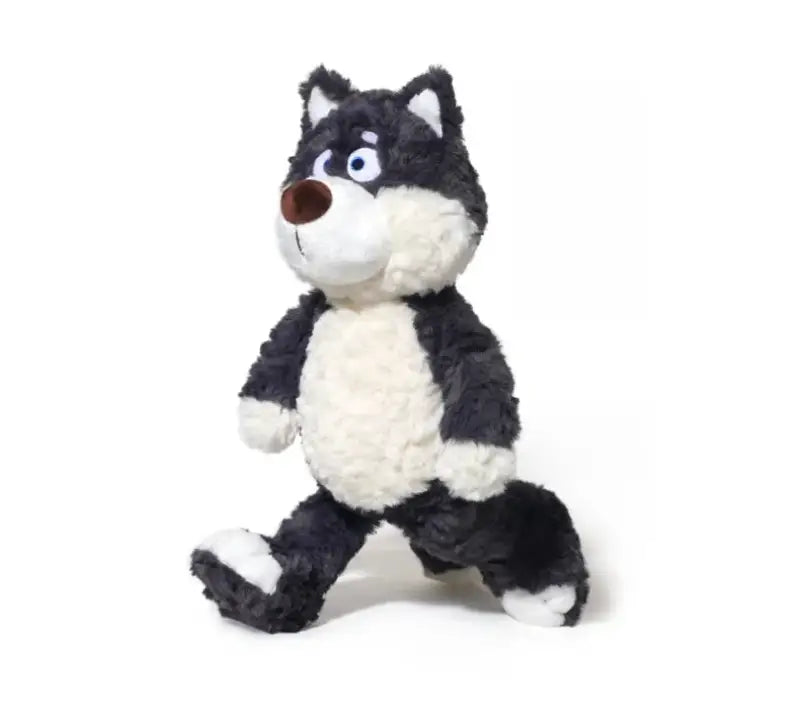 peluche loups gris