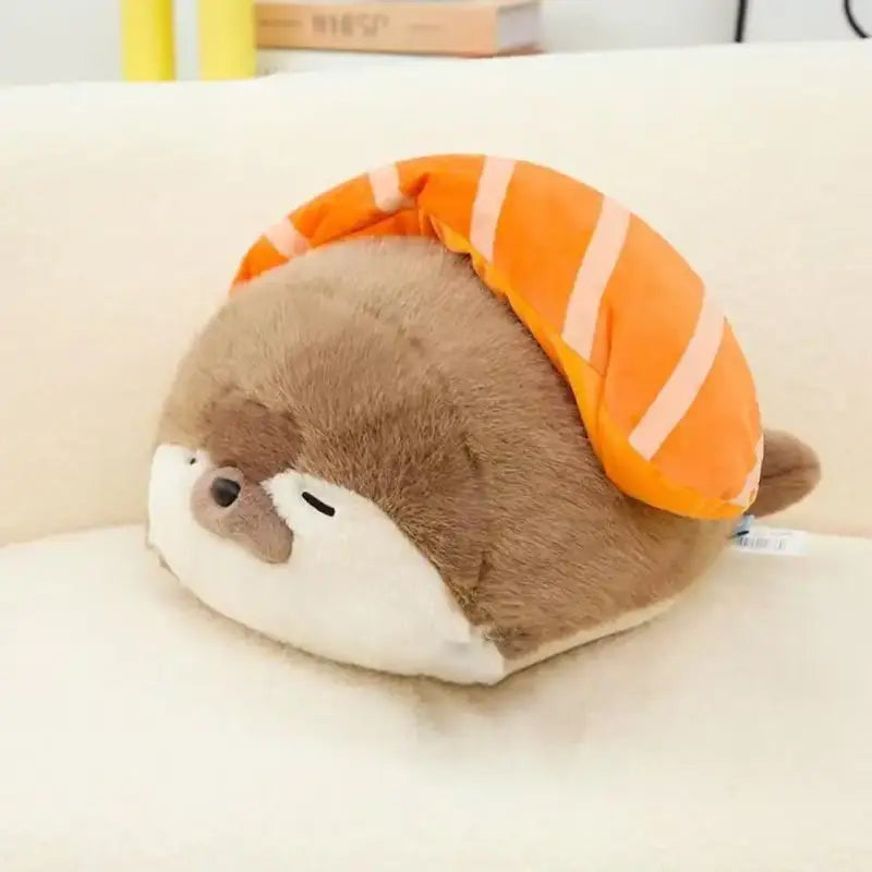 loutre calin peluche - Brun