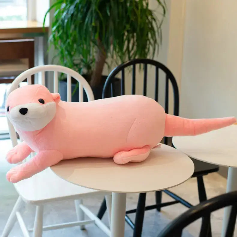 Loutre Geante - Rose Clair / 60cm Peluche