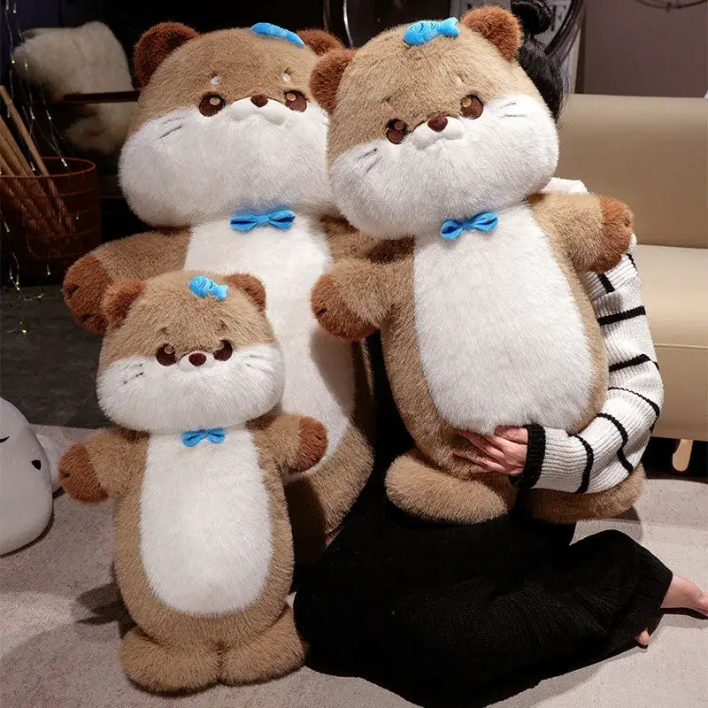 loutre peluche géante