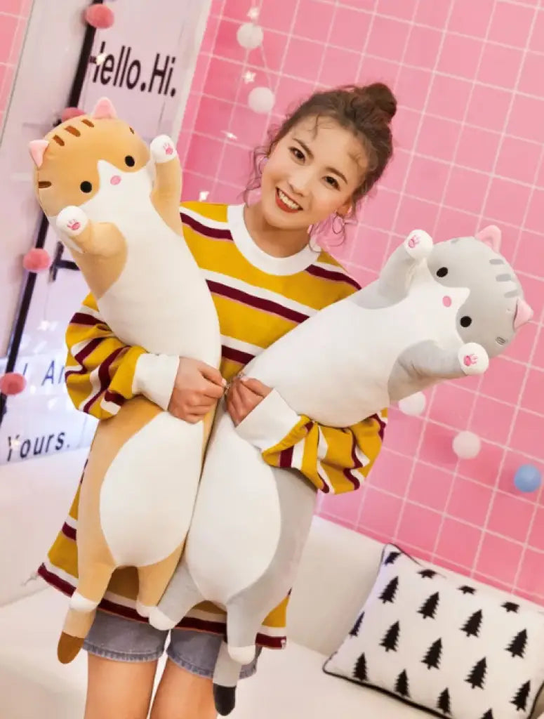 grande peluche chat