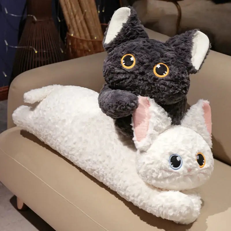 Énorme oreiller en peluche chat long et doux pour enfants, jouets en peluche, coussin de sieste, coussin de confort pour la maison, cadeau d'anniversaire mignon, cadeau d'ami 26 Énorme oreiller en peluche chat long et doux pour enfants, jouets en peluche, coussin de sieste, coussin de confort pour la maison, cadeau d'anniversaire mignon, cadeau d'ami 26