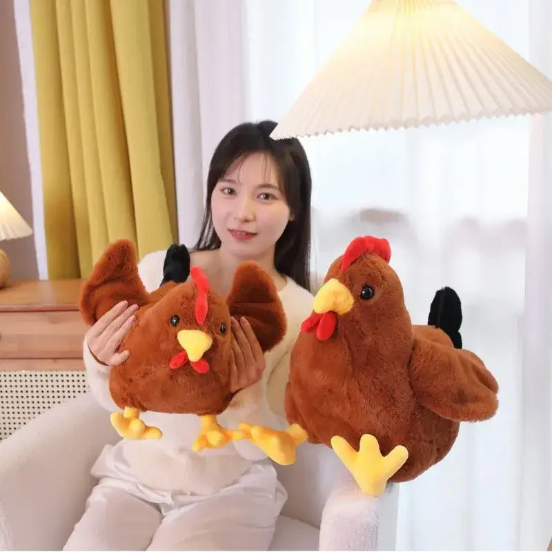 poule peluche