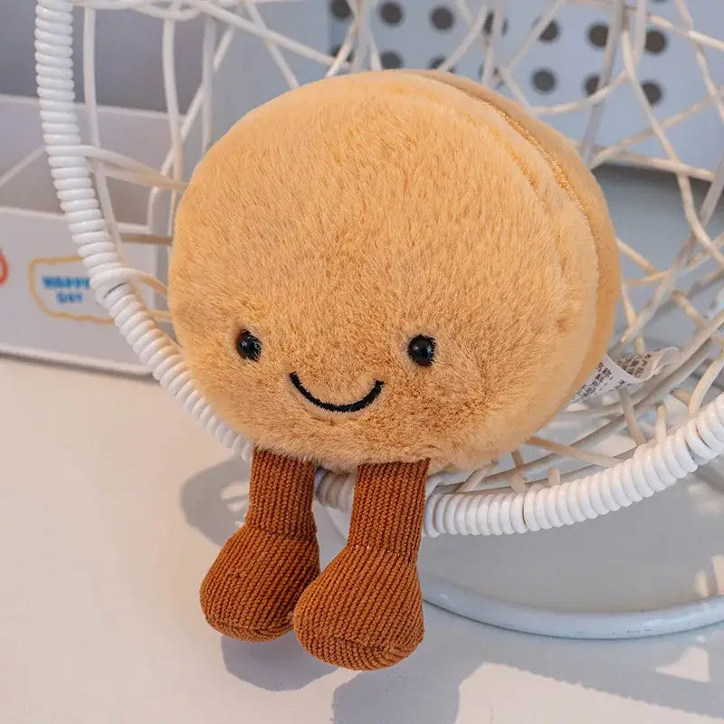 macarons peluche - Brun