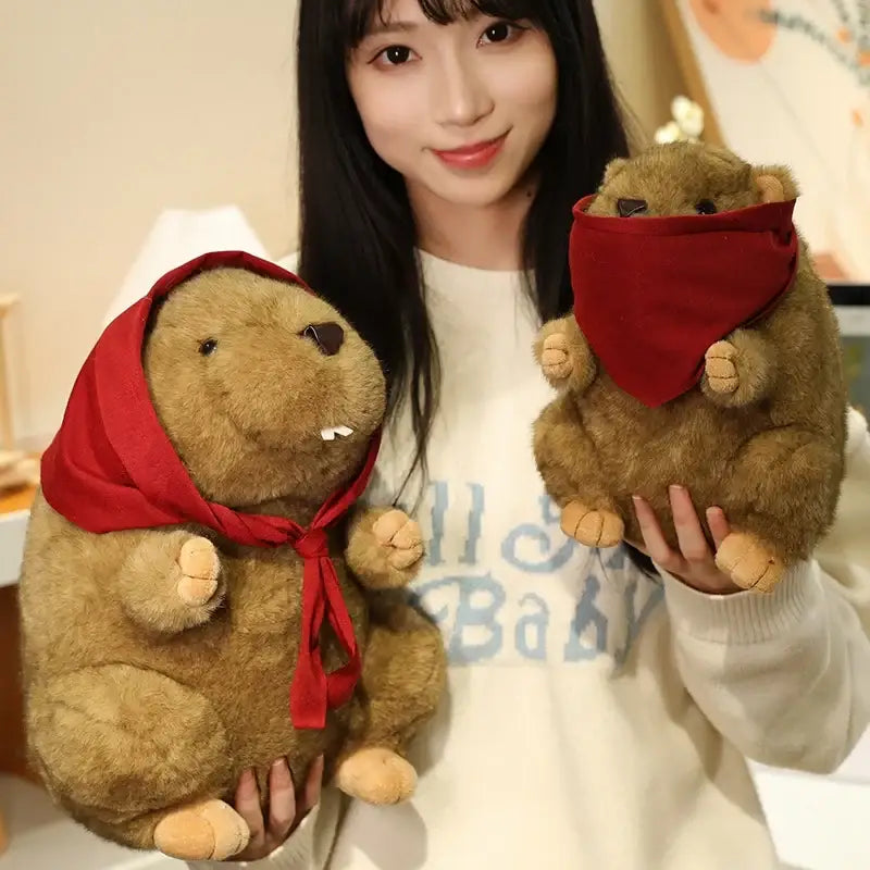 marmotte peluche