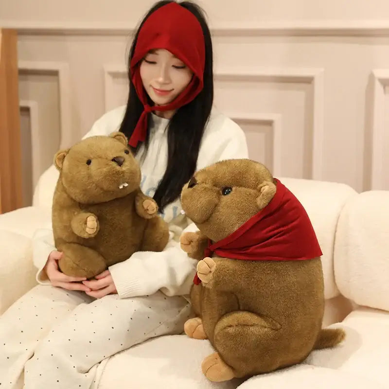 marmotte peluche
