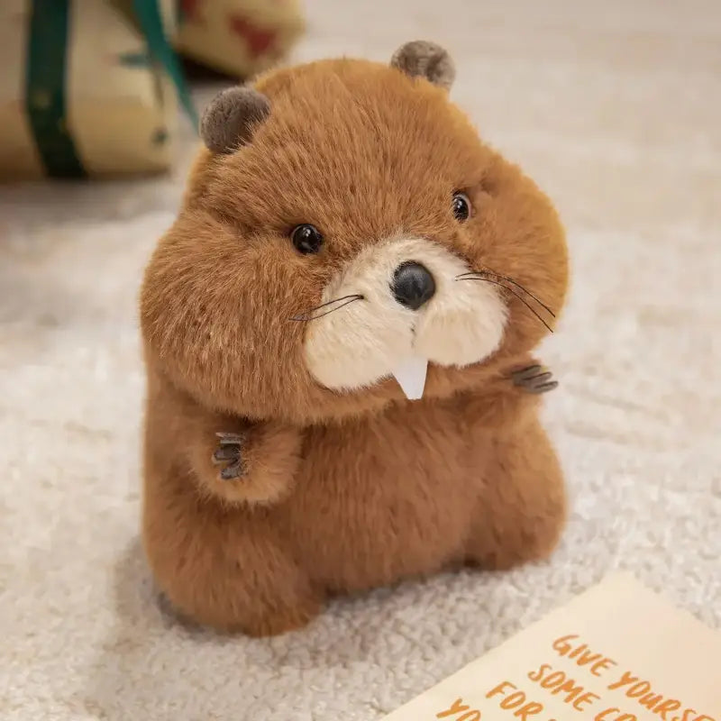 marmotte en peluche - 22cm