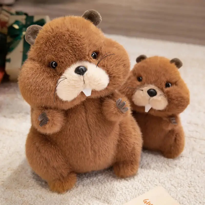 marmotte en peluche
