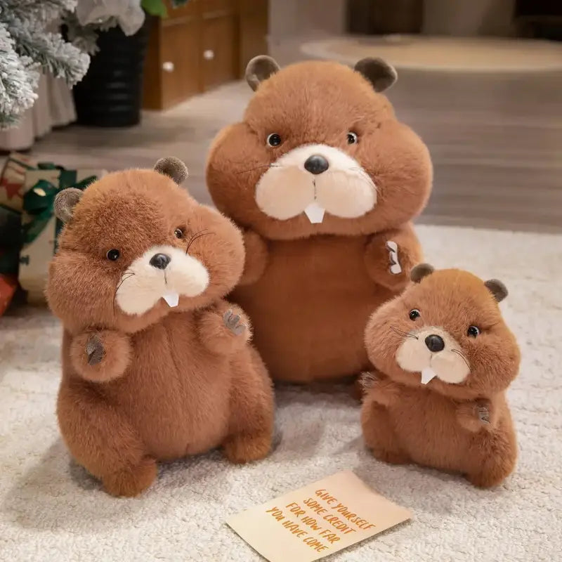 marmotte en peluche