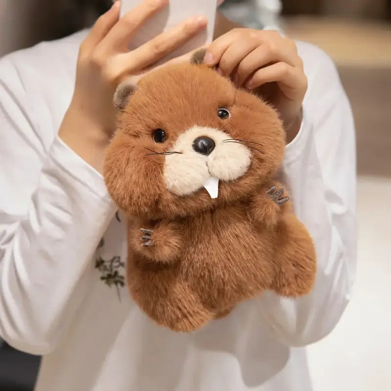marmotte en peluche