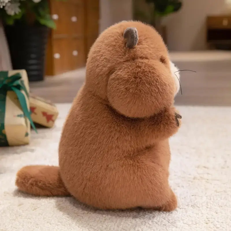 marmotte en peluche