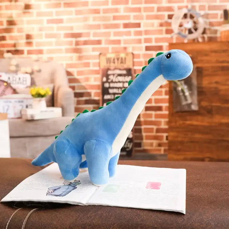 Marvin le Diplodocus Kawaii - Bleu / 120cm - Peluche Dinosaure XXL