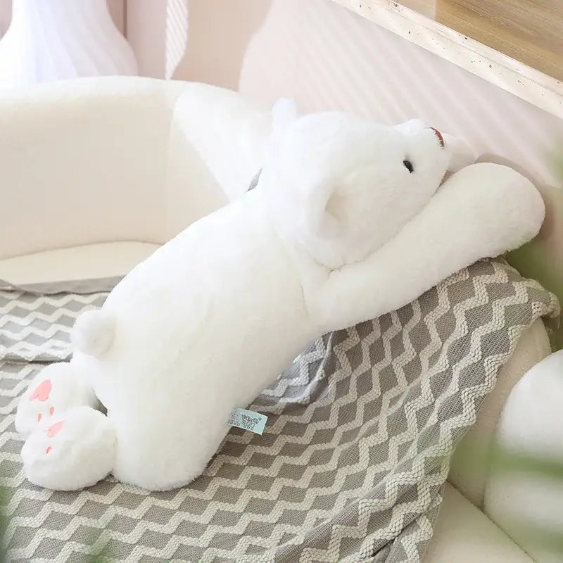 ours geant peluche - Blanc / 80cm