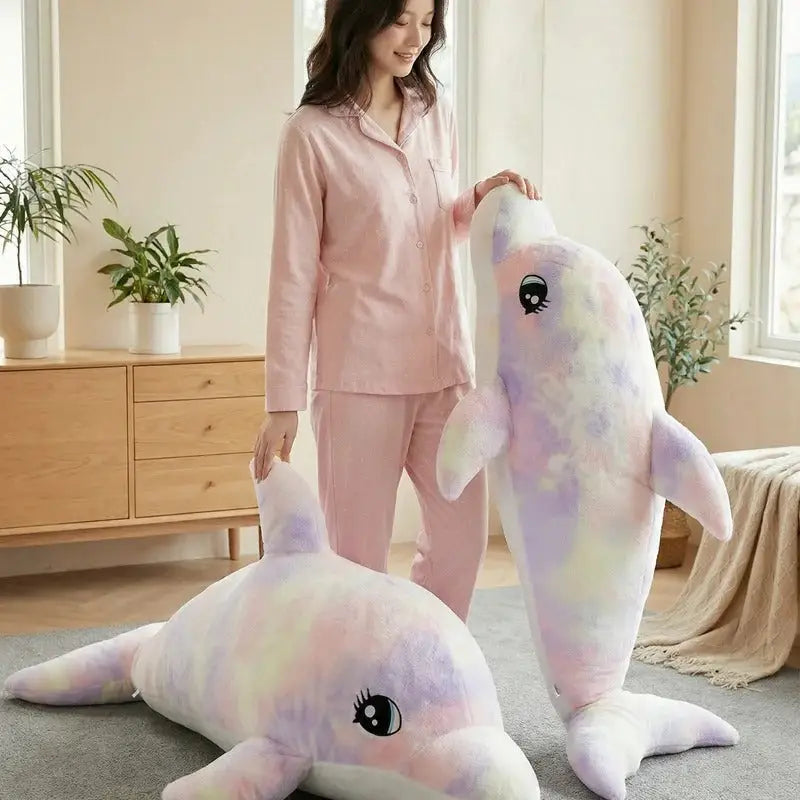 Peluche Dauphin Géant Violet