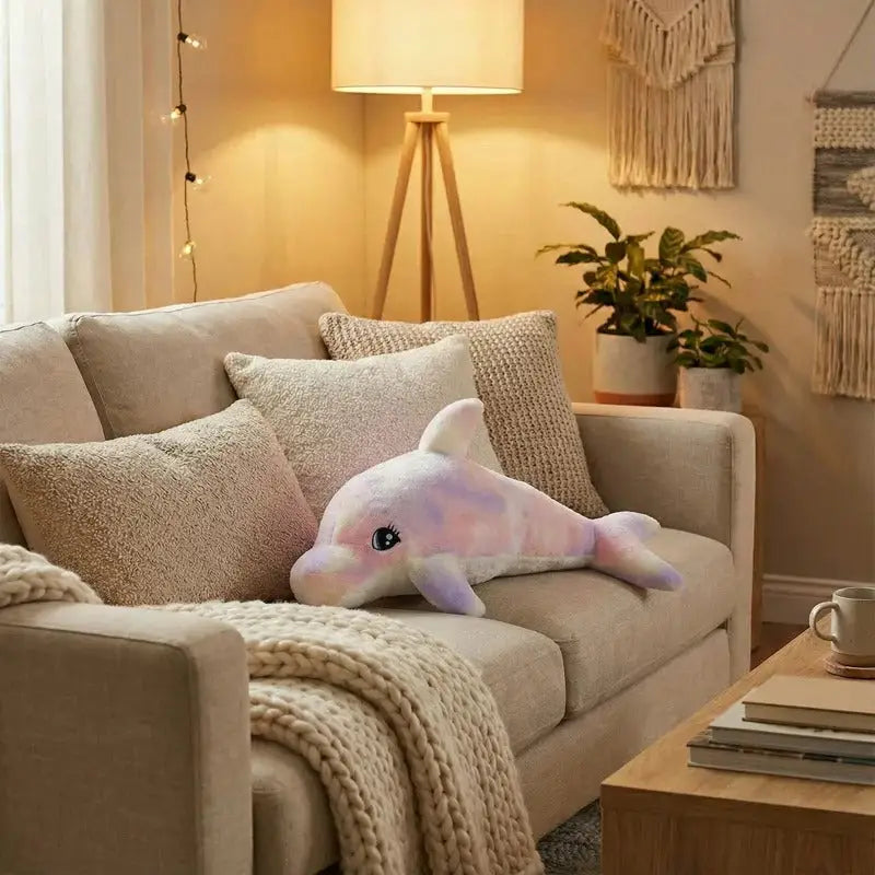 Peluche Dauphin Géant Violet