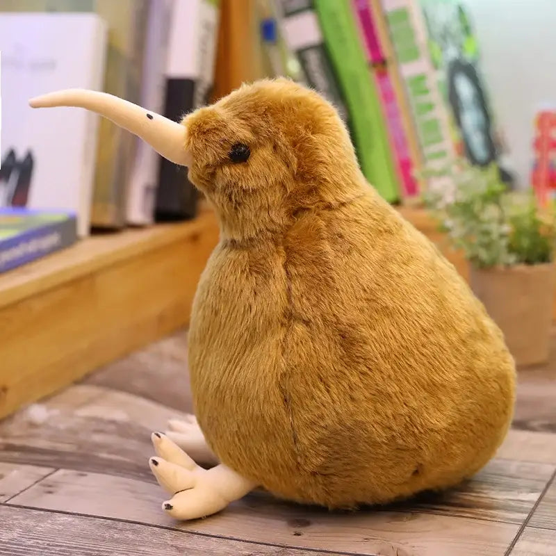 oiseau en peluche - Brun