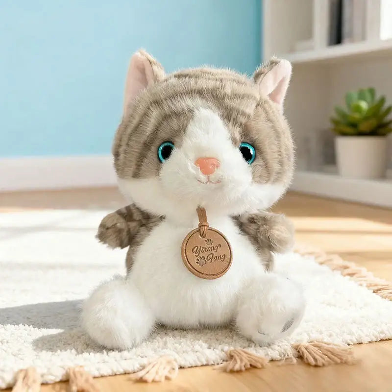 mini peluche chat - Gris