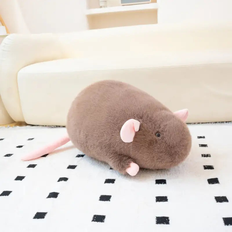 mini souris peluche 18cm / Brun