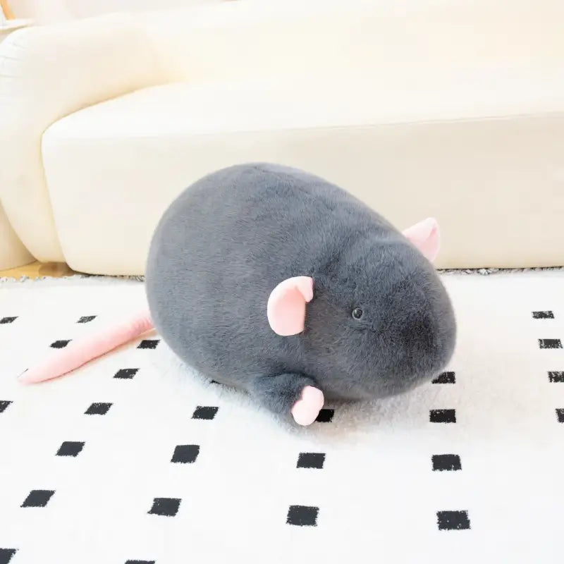 mini souris peluche 18cm / Gris Foncé
