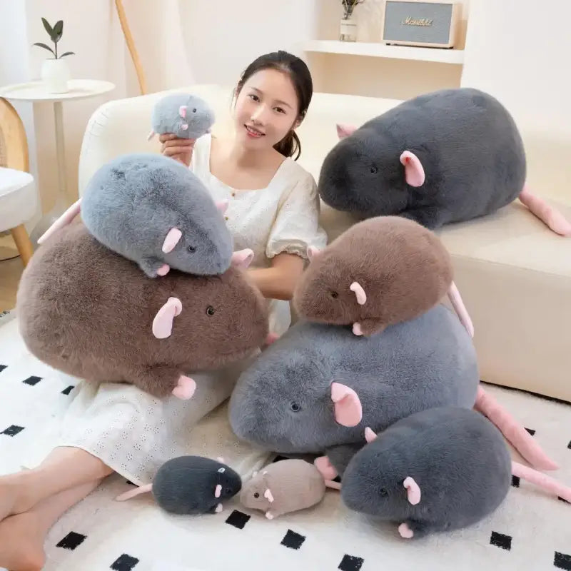 mini souris peluche