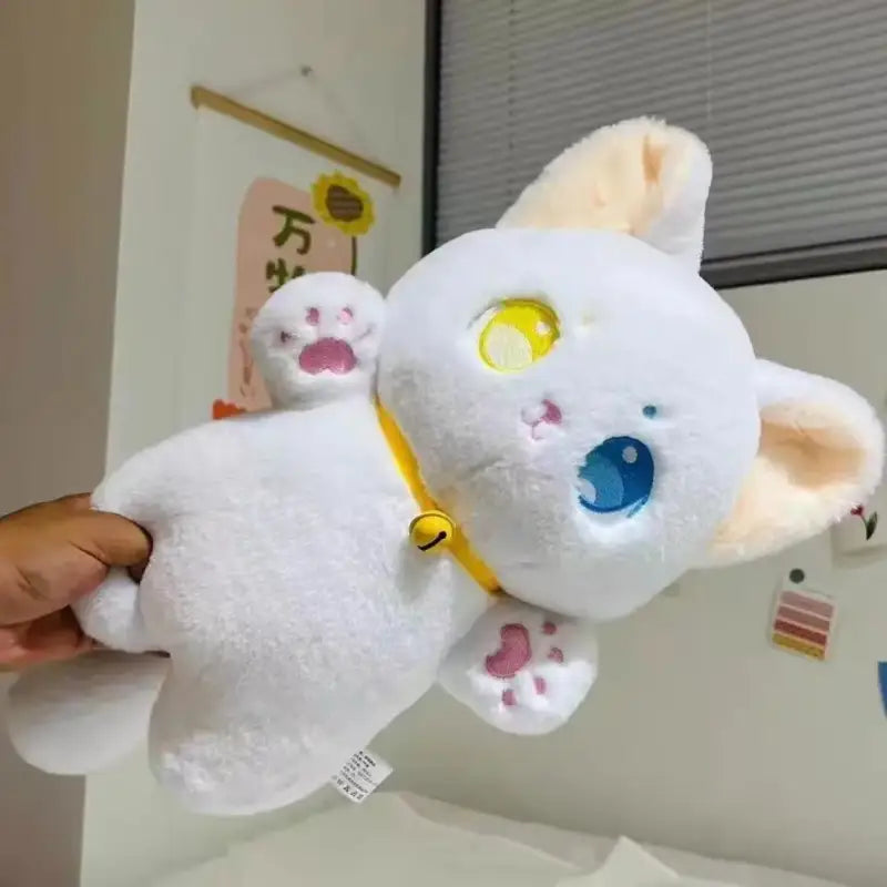 chat peluche japonais - Blanc