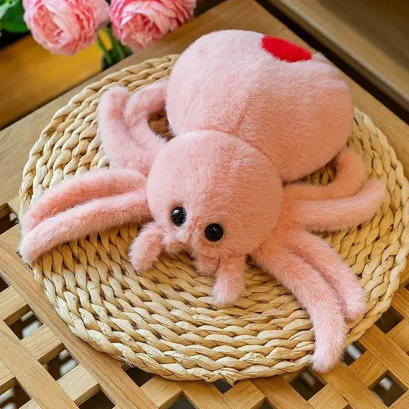 araignée en peluche - Rose