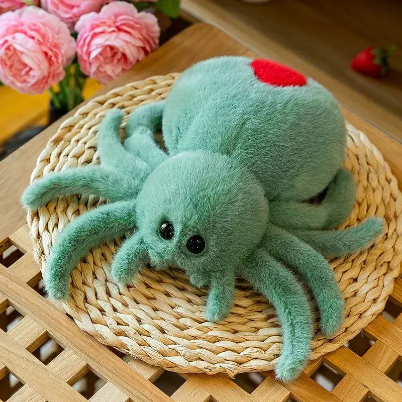 araignée en peluche - Vert