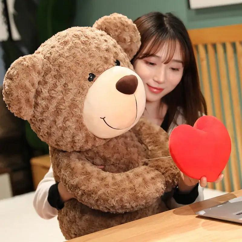 peluche ours coeur